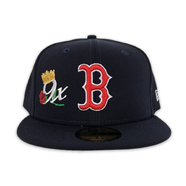Navy Blue Boston Red Sox 9X World Series Champions Crown New Era