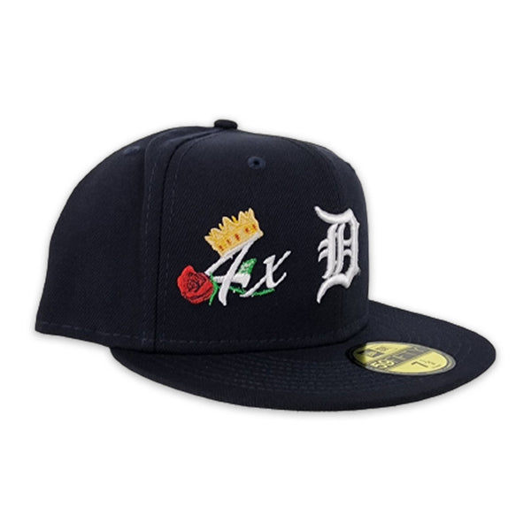 Navy Blue Detroit Tigers 4X World Series Champions Crown New Era