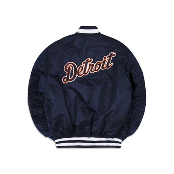 Shop New Era Detroit Tigers Alpha Industries MA-1 Bomber Jacket 13026018  black