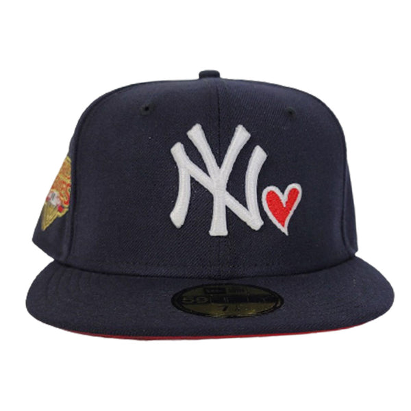Navy Blue Heart New York Yankees Red Bottom 2009 World Series New