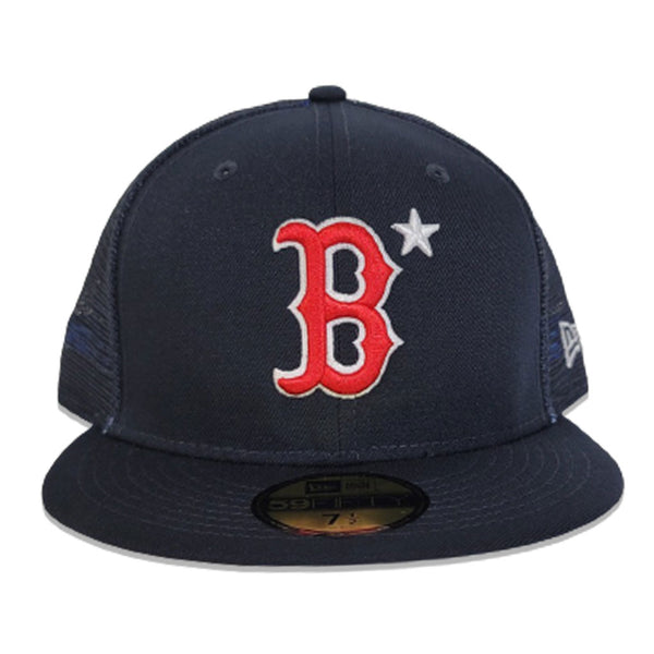 Navy Blue Mesh Boston Red Sox New Era 59FIFTY Fitted – Exclusive