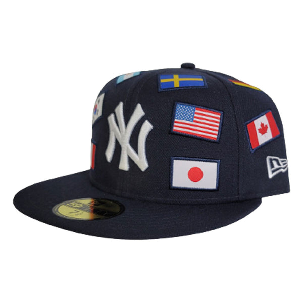 Navy Blue New York Yankees New Era All Over Flag 59FIFTY