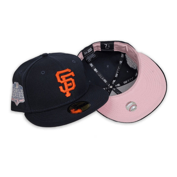 Navy Blue San Francisco Giants Pink Bottom 2012 World Series New Era 5 –  Exclusive Fitted Inc.