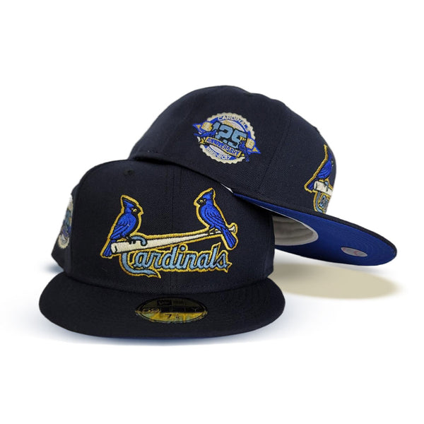 New Era 59FIFTY St Louis Cardinals 125th Anniversary Patch Hat - Black, Gold Black/Gold / 6 7/8