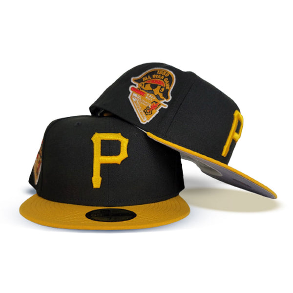 New Era Black Yellow Grey Bottom Pittsburgh Pirates 1959 All Star Game  Fitted Hat – Exclusive Fitted Inc.