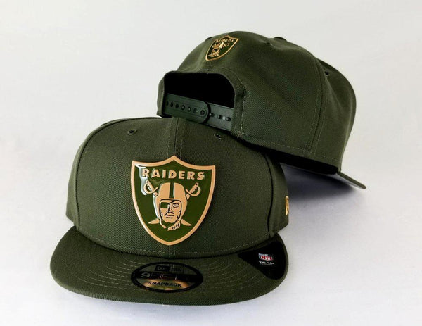 Oakland Raiders Beanie Hat Cap Adult One Size Olive Green New Era
