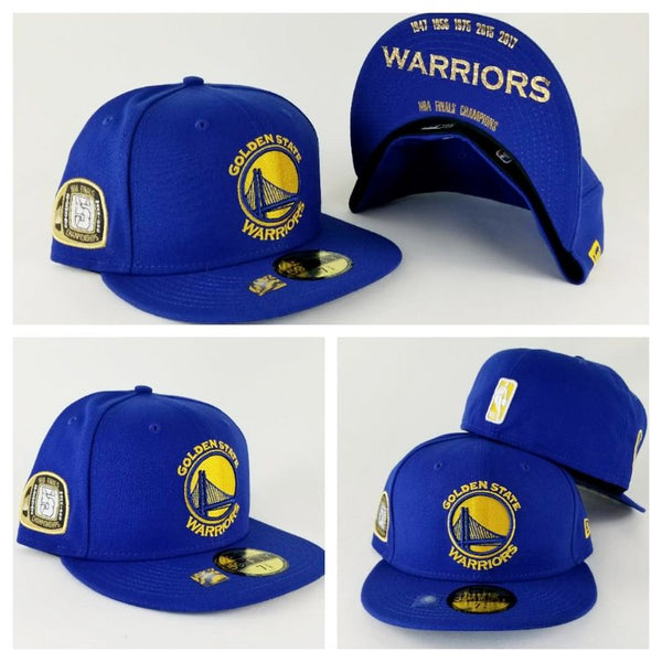 New Era Royal Blue Golden State Warriors 5 times. Exclusive Fitted Inc