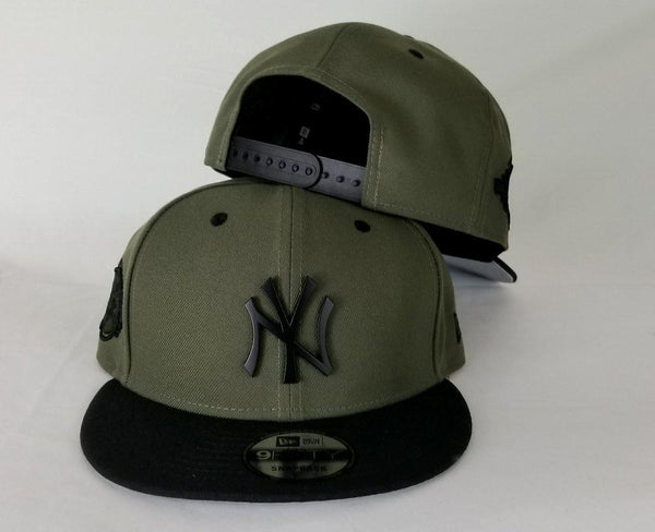 New York Yankee Black Metal Logo Olive Green – Exclusive