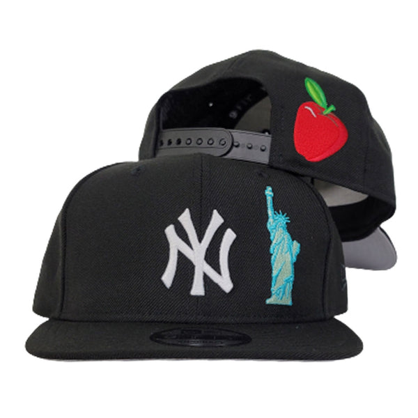 New Era New York Yankees Statue Liberty 9FIFTY Fitted Hat MLB Red Snapback