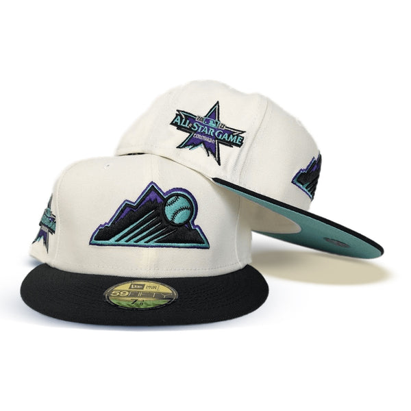 Colorado Rockies New Era Black Custom Mint Side Patch 59FIFTY Fitted Hat, 7 1/2 / Black