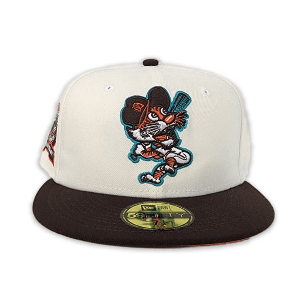 Tan Detroit Tigers Navy Visor Orange Bottom 1968 World Series Side Patch  Oatmeal Collection New Era 59Fifty Fitted