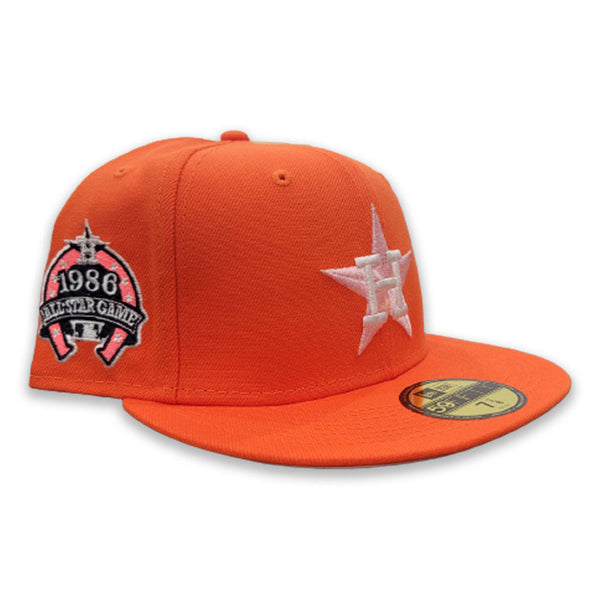 New Era Houston Astros All Star Game 1986 Orange Green Edition 59Fifty  Fitted Hat, EXCLUSIVE HATS, CAPS