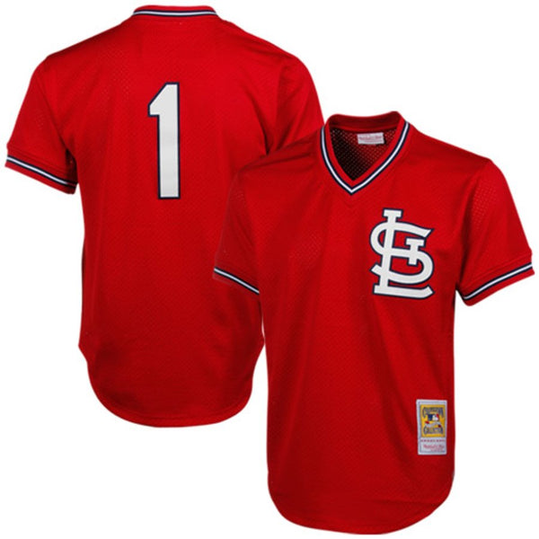 Ozzie Smith St. Louis Cardinals Mitchell And Ness Blue Jersey