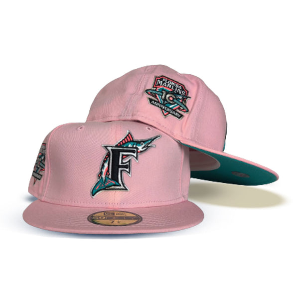 59FIFTY Florida Marlins Black/Teal/Gray 10th Anniversary Patch