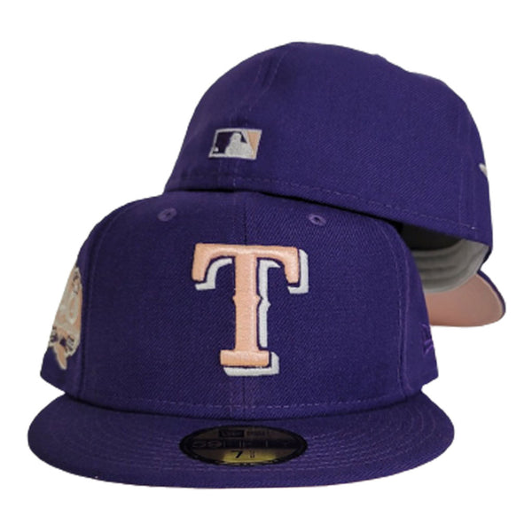 Texas Rangers 40th Anniversary Peach/brown New Era 7 3/8