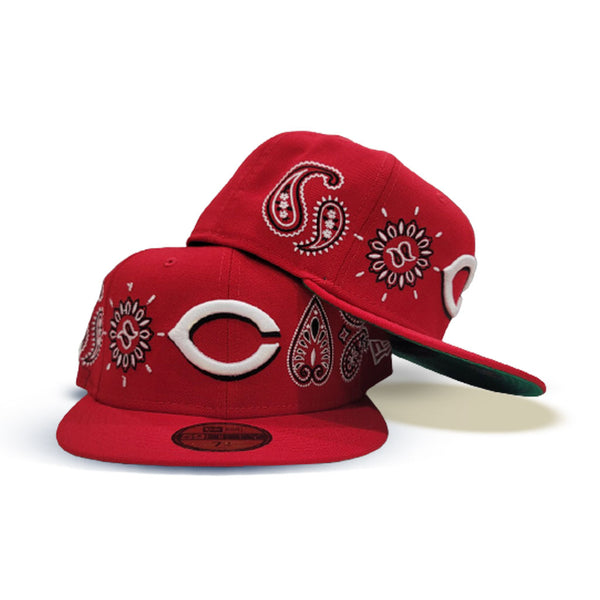 Red Cincinnati Reds Green Bottom New Era Paisley Elements