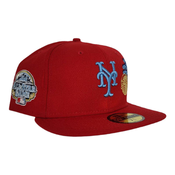 red mets hat