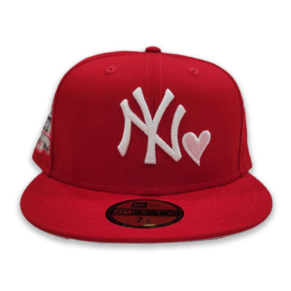 Red New York Yankees Pink Bottom 27X World Champions Side