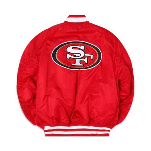定番限定品90s 49ers Reversible Stadium Jacket ジャケット・アウター