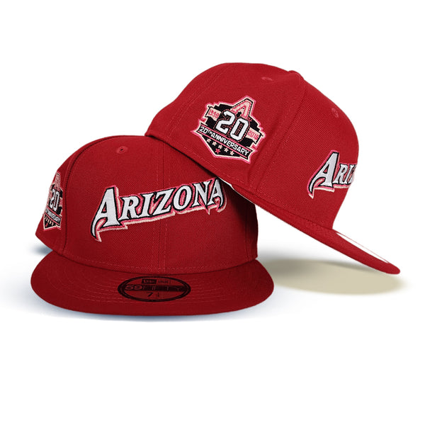 Arizona Diamondbacks New Era Retro Jersey Script 59FIFTY Fitted Hat - White