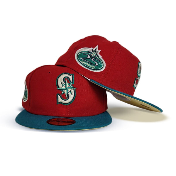 Seattle Mariners Famcapstore Exclusive Cardinal Fitted 25th