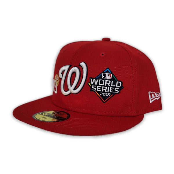 Lids Washington Nationals New Era 2019 World Series Champions Beetroot  Cyber 59FIFTY Fitted Hat - Pink