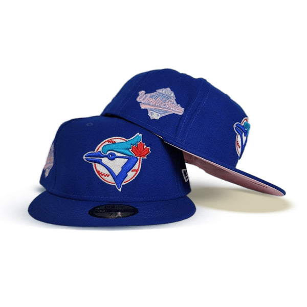 Toronto Blue Jays New Era 1993 World Series Red Undervisor 59FIFTY Fitted  Hat - Pink
