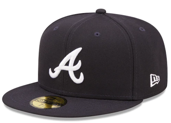 New Era Atlanta Braves MLB Cloud Navy 59FIFTY Fitted Cap – Hall of