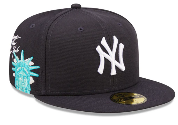 NEW ERA NEW YORK YANKEES CUSTOM (DARK NAVY/WHITE LOGO) –