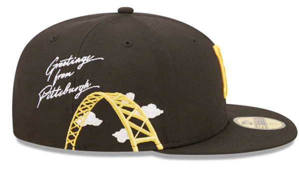 59Fifty Fitted MLB Pittsburg Pirates Bloom Black Yellow – Fittedz