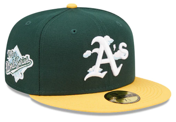 Green Oakland Athletics Icy Blue Bottom 1989 World Series Side