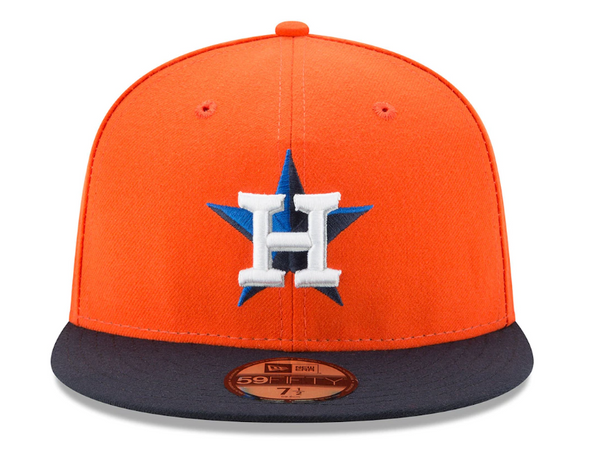 アスレチックス 59FIFTYオレンジ ワールドシリーズ記念 7 1/2 キャッ Orange Houston Astros Navy Blue Visor 2022 World Series Champions