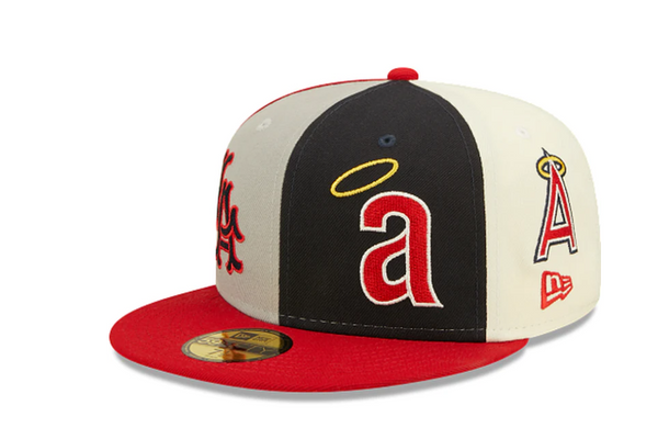 Los Angeles Angels Green Bottom Logo Pinwheel New Era 59FIFTY Fitted 7