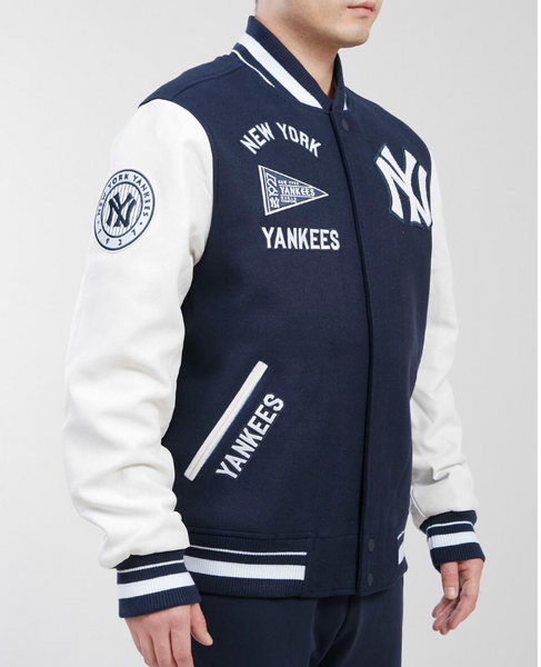 Navy Blue New York Yankees Pro Standard Logo 1927 Flag Wool Navy Blue New York Yankees Pro Standard Logo 1927 Flag Wool