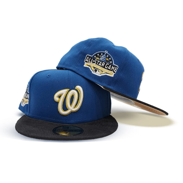 Sea Blue Washington Nationals Black Corduroy Visor Gold Bottom 2019 Wo Exclusive Fitted Inc