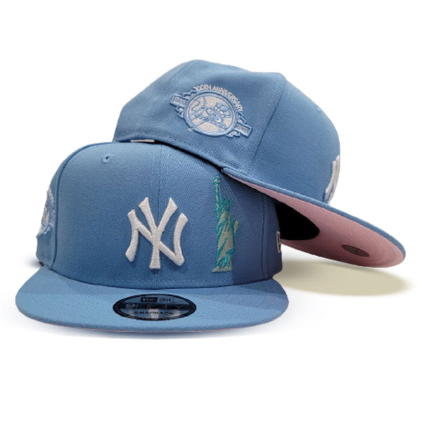 Sky Blue New York Yankees Gray Bottom New Era 9FIFTY Snapback