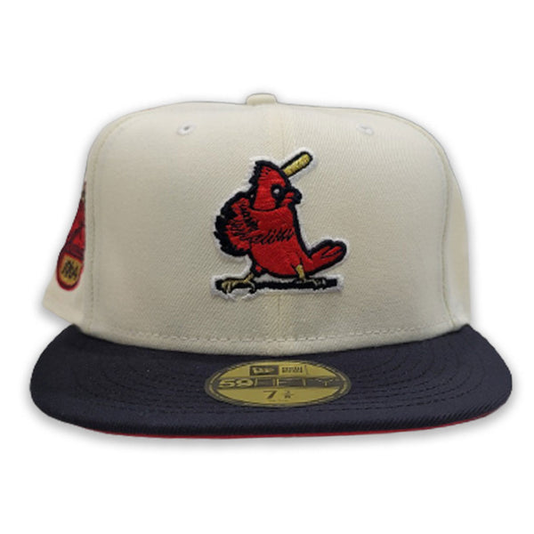 White St. Louis Cardinals Red Visor Grape Purple Bottom 1964 All Star Game Stimpy Collection New Era 59FIFTY Fitted 71/2