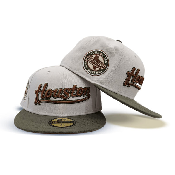 Brown Script Houston Astros Celebrating 45 Years New Era Fitted Hat –  Exclusive Fitted Inc.