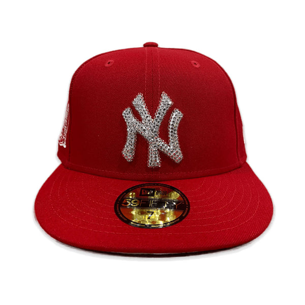 Red New York Yankees Gray Bottom Subway Series Side Patch New Era 59FIFTY Fitted 77/8