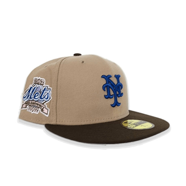 【海外限定】New Era LP59FIFTY New York Mets Chrome/Tan Beige New Era New York Mets Chrome Satin Brim Two Tone Edition