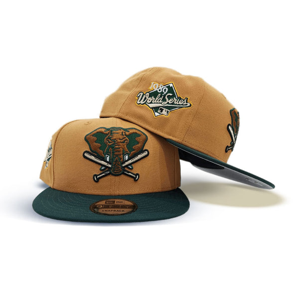 Oakland Athletics New Era Dark Green/Pink Bottom With 1989 World