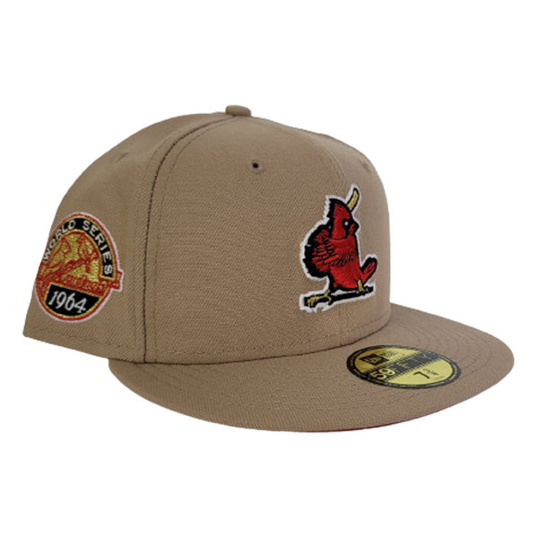 Tan St. Louis Cardinals Red Bottom 1964 World Series New Era 59Fifty Fitted