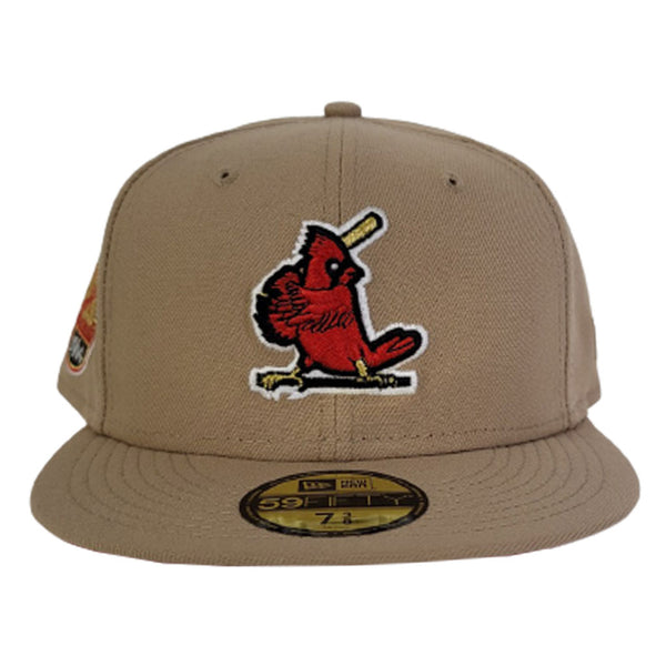 St. Louis Cardinals New Era 1964 World Series Pink Undervisor 59FIFTY  Fitted Hat - Cream/Black