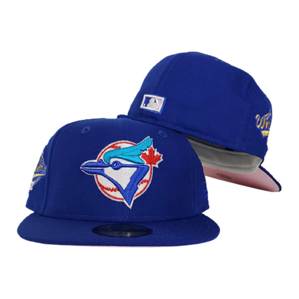 TORONTO BLUE JAYS 1993 WORLD SERIES ROYAL GREEN BRIM NEW ERA FITTED HAT