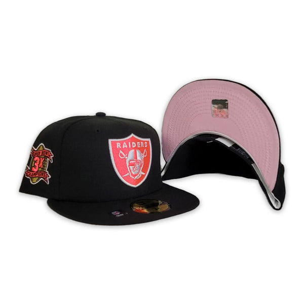 Black Las Vegas Raiders Pink Bottom 3X Super Bowl Champions Side