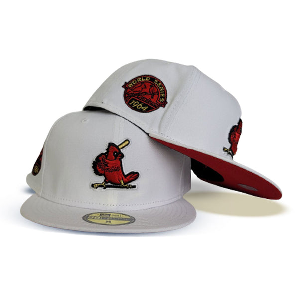 White St. Louis Cardinals Red Visor Grape Purple Bottom 1964 All Star Game Stimpy Collection New Era 59FIFTY Fitted 71/2