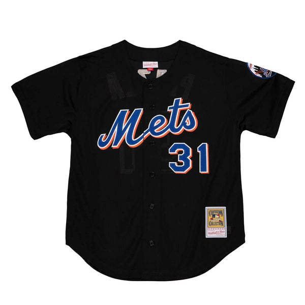 New-York Mets Warm-Up Jersey Shirt 2XL Blue Orange Embroidered