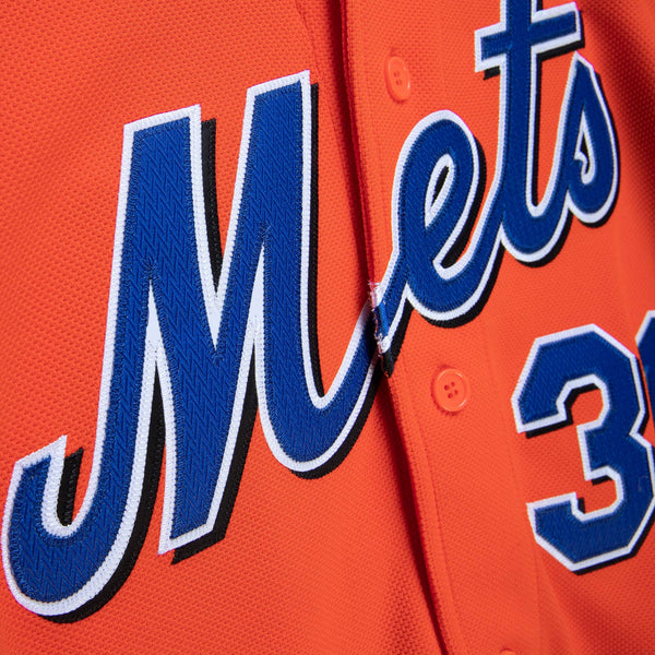 Mitchell Ness New York Mets Mike Piazza Orange Cooperstown