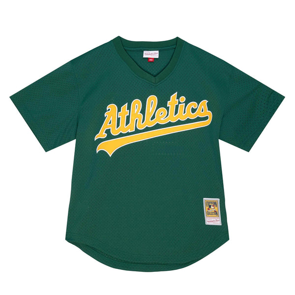 Rickey Henderson Oakland Athletics Mitchell & Ness Photo T-Shirt - Green