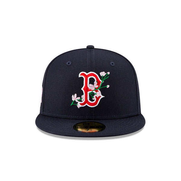 Black Boston Red Sox Flame Pattern Icy Blue Bottom 2004 World Series Side Patch New Era 59FIFTY Fitted 8